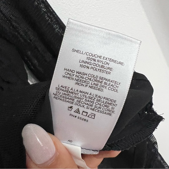 Express Black Mesh Top - Picture 7 of 10